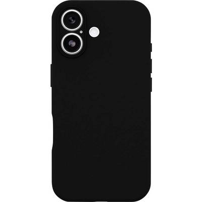Zwart smartphonehoesje aan de achterkant met twee grote cameralensopeningen en een flitsuitsnede in de buurt van de linkerbovenkant.