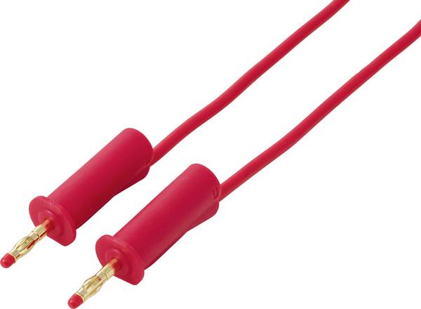VOLTCRAFT MSB-132 1m rot Meetsnoer Stekker 4 mm Stekker 4 mm 1 m Rood 1 stuk(s)