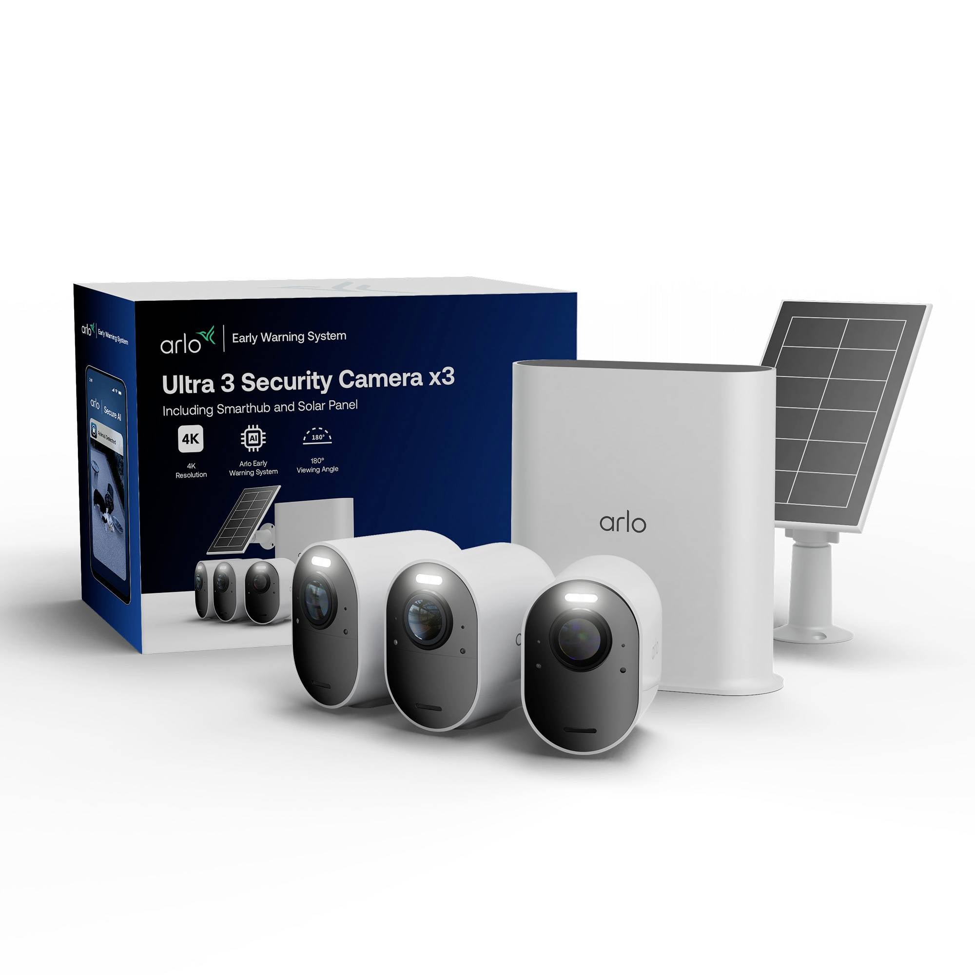 ARLO ARLO Ultra 3 Security Camera 3-cam kit VMC5350-111EUS IP-Bewakingscameraset-0
