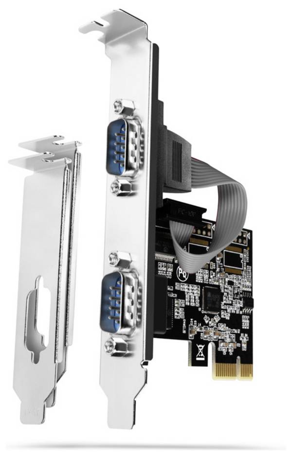 AXAGON Adapter Serieel [1x PCIe - 2x RS232-bus]