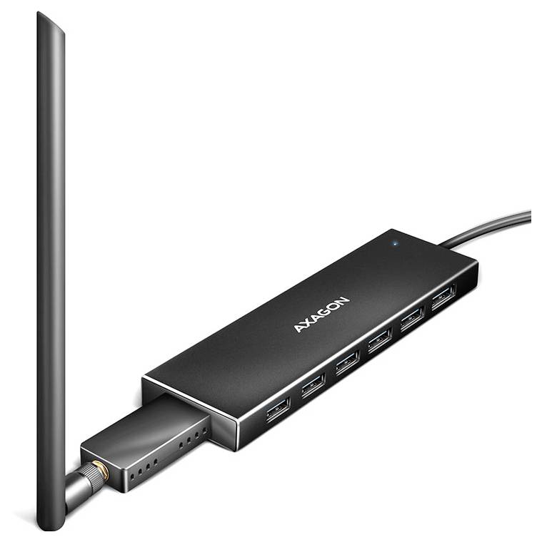 AXAGON HUE-F7A USB-hub 7 poorten USB-A 3.0, Micro-USB USB 3.2 Gen1 5 GBit/s-3