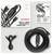 Productafbeelding van een AXAGON USB-A naar USB-B actieve USB 2.0-verbindingskabel, 10 meter lang, weergegeven opgerold met verpakking en instructies.