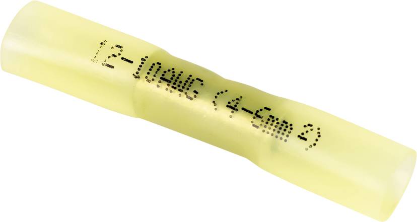 Gele latexballon met zwarte dot-matrix-tekst met '12:00?' en een gedeeltelijk leesbaar telefoonnummer.