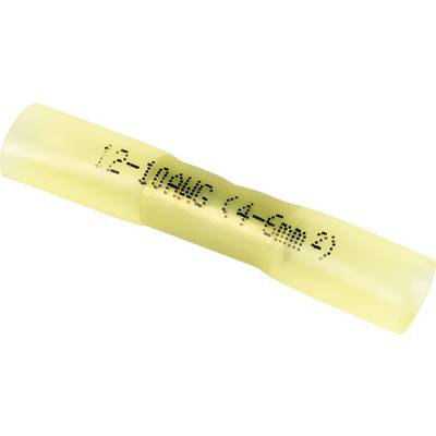 Gele latexballon met zwarte dot-matrix-tekst met '12:00?' en een gedeeltelijk leesbaar telefoonnummer.