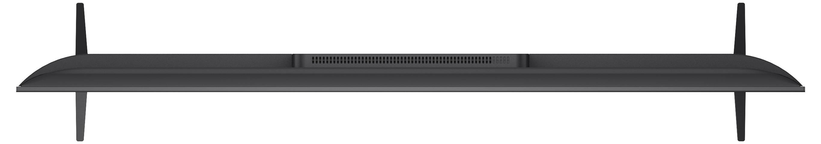 Zwarte platte draadloze router weergegeven in zijaanzicht met twee rechtopstaande antennes en een slanke, lage profieldesign.