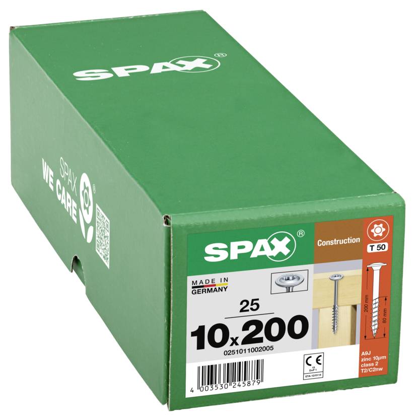 SPAX 0251011002005 Riembouten 10 mm 200 mm T-STAR plus Staal 25 stuk(s)-6