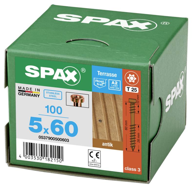 SPAX 0537900500603 Cilinderkopschroeven assortiment 5 mm 60 mm T-STAR plus RVS 100 stuk(s)-6