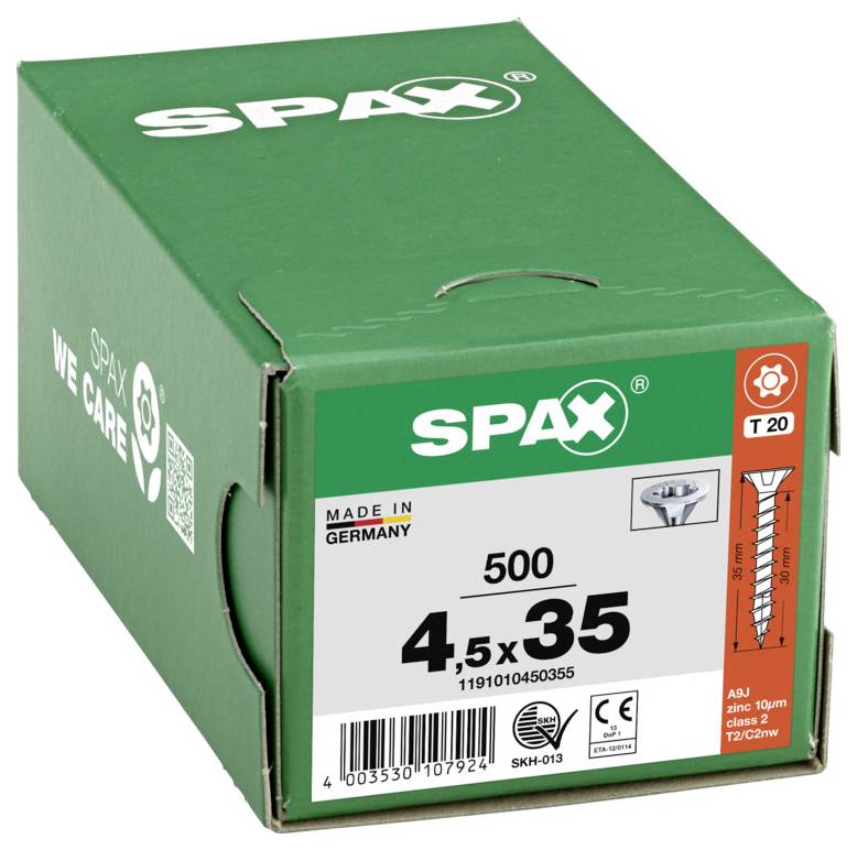 SPAX 1191010450355 Verzinkkopschroef 4.5 mm 35 mm T-STAR plus Staal 500 stuk(s)-5