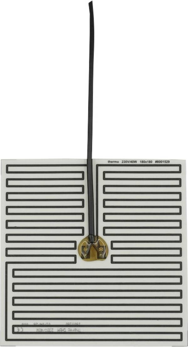Thermo TECH Polyester Verwarmingsfolie 230 V/AC, 230 V/DC 40 W Beschermingsklasse IPX4 (l x b) 180 mm x 180 mm