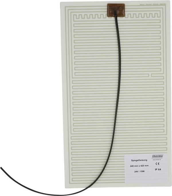 Thermo TECH  Verwarmingsfolie Zelfklevend 24 V/AC, 24 V/DC 15 W Beschermingsklasse IPX4 (l x b) 420 mm x 245 mm