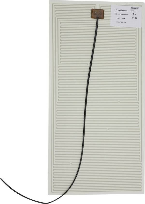 Thermo TECH  Verwarmingsfolie  24 V/AC, 24 V/DC 24 W Beschermingsklasse IPX4 (l x b) 600 mm x 300 mm