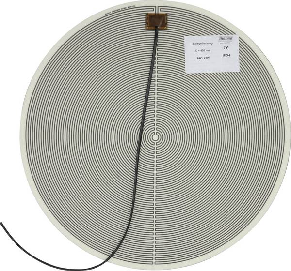 Thermo TECH  Verwarmingsfolie Zelfklevend 24 V/AC, 24 V/DC 21 W Beschermingsklasse IPX4 (Ø) 450 mm