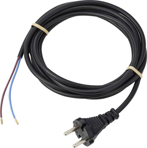 Sygonix SY-7486028 Aansluitkabel Stroom Zwart 3.00 m