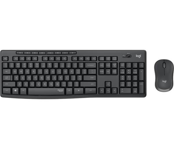 Logitech MK295 Set met toetsenbord en muis Draadloos Geluidsarme toetsen QWERTY, UK-Engels Grafiet