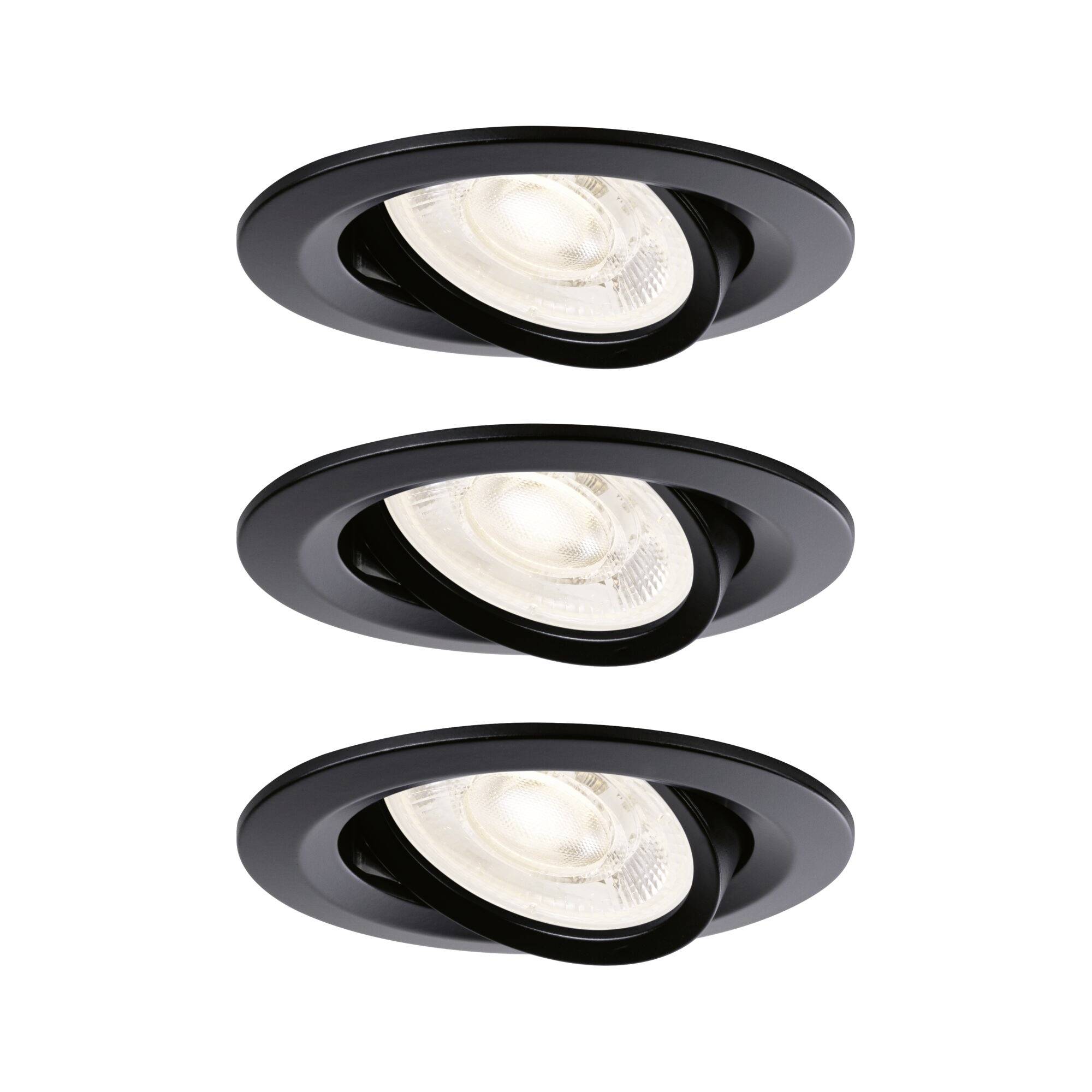 Paulmann 92418 Nova LED-inbouwlamp LED-module GU10 4.9 W Zwart (mat)-0