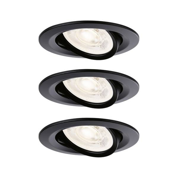 Paulmann 92418 Nova LED-inbouwlamp LED-module GU10 4.9 W Zwart (mat)
