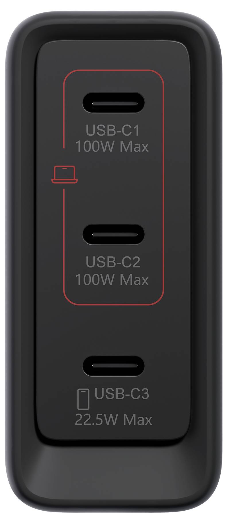 Lenovo Multi-port USB-oplader 100 W USB-C Zwart Binnen GaN-1