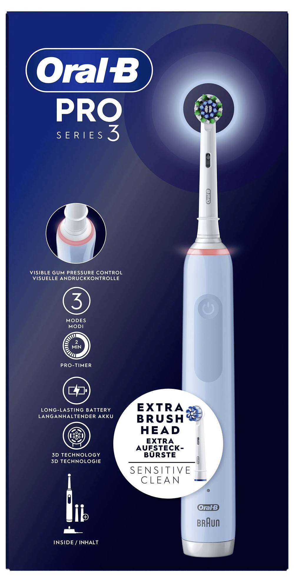 Oral-B Type 3757 8006540760031 Elektrische tandenborstel Roterend / oscillerend Blauw-2