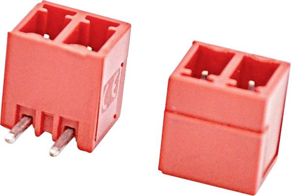 euroclamp PV02-3,81-H-P-RD Printklem Aantal polen 2 Rood 1 stuk(s)