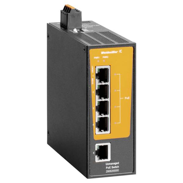 Weidmüller 2908200000 IE-SW-BLB-05-1TX-4POE Netwerk switch 10 / 100 MBit/s-0