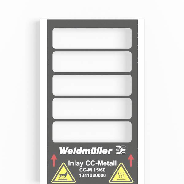 Weidmüller 1474260000 CC-M 15/60 2X3 AL SDR Apparaatmarkering Zilver Aantal markeringen: 1 1 stuk(s)