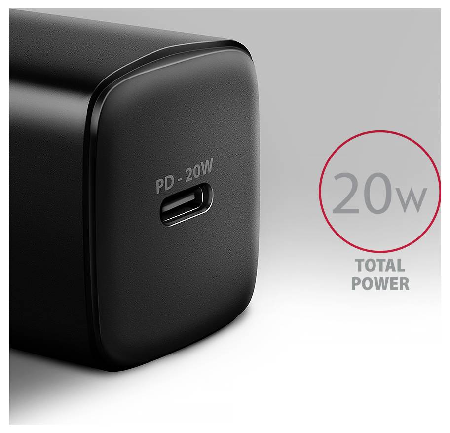 AXAGON Wandladegert 20 W PD 30 Quick Charge 4 - USB-C – Foto 2 von 2