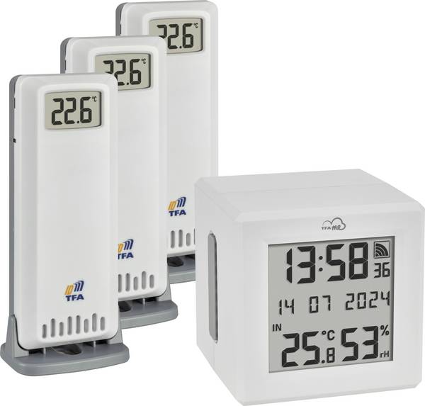 TFA Dostmann TFA.me Starter Set 35.8113.02 Draadloze thermo- en hygrometer Wit