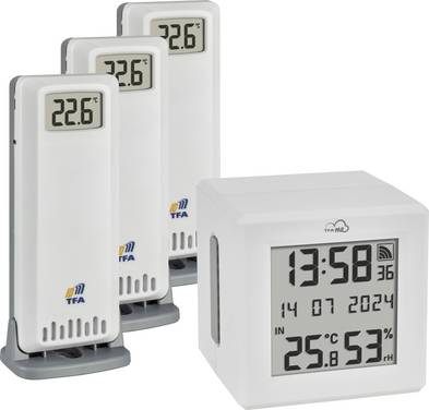 TFA Dostmann TFA.me Starter Set 35.8113.02 Draadloze thermo- en hygrometer Wit