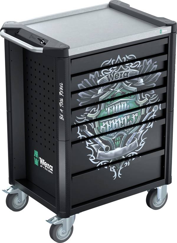 Wera 05150136001 Werkplaatswagen Staal, RVS, EVA-schuim Kleur (specifiek): Zwart