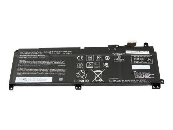 Clevo Akku V360BAT-4-73 V360BAT-4-73 Laptopaccu 15.40 V 4730 mAh Clevo