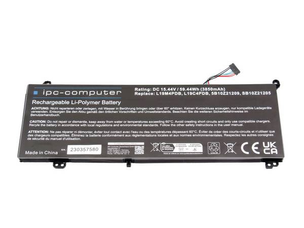 ipc-computer Akku L19M4PDB REPLACE L19M4PDB REPLACE Laptopaccu 15.44 V 3850 mAh IPC-Computer