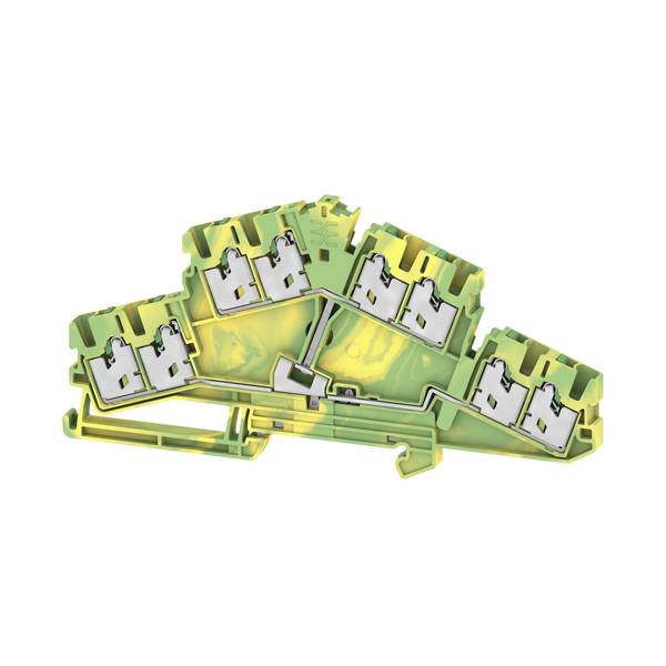 Weidmüller 3093160000 Aardklem 2-etages  Veerklem  Groen-geel 50 stuk(s)