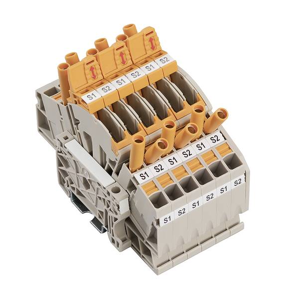 Weidmüller 8000082521 Scheidings- en meetserieklem  Steekaansluiting  Beige 1 stuk(s)