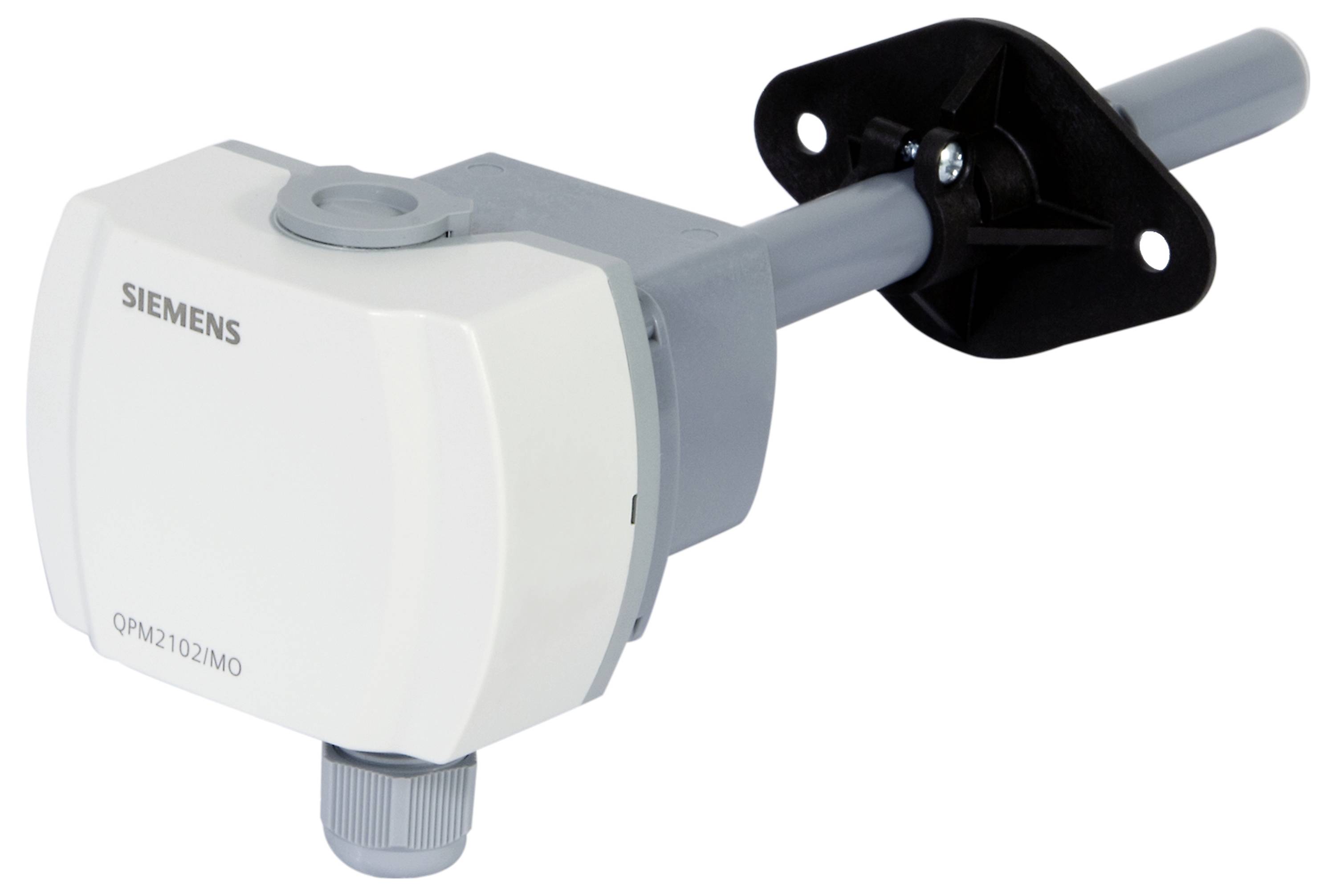 Siemens QPM2102/MO kanaalmontage sensor met probe en zwarte montagefles