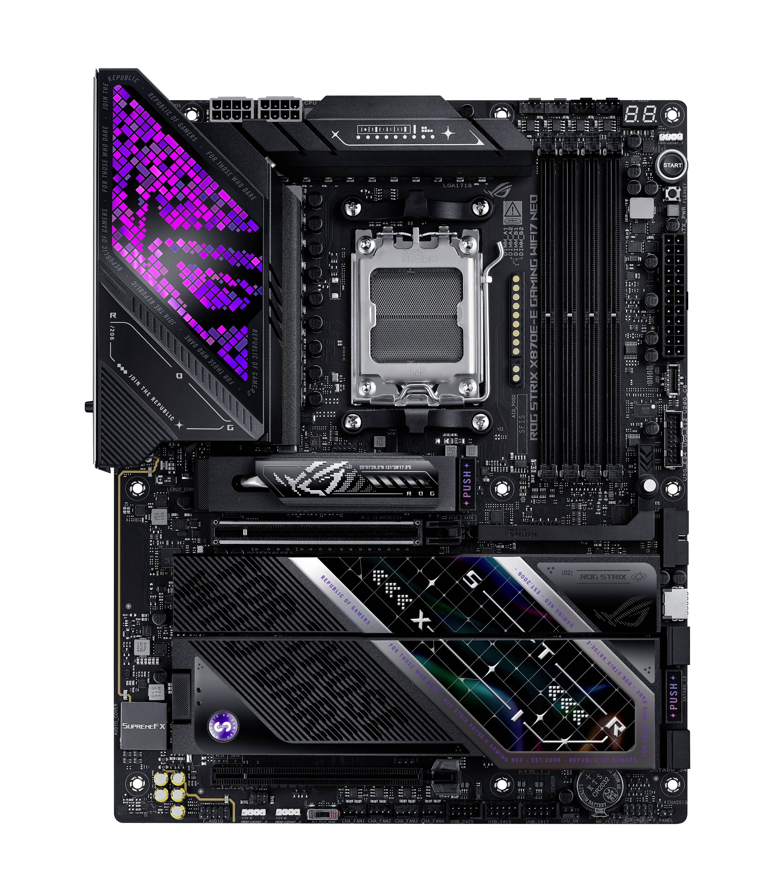 Asus ASUS ROG STRIX X870E-E GAMING WIFI7 NEO Moederbord Socket AMD AM5 Vormfactor ATX-0