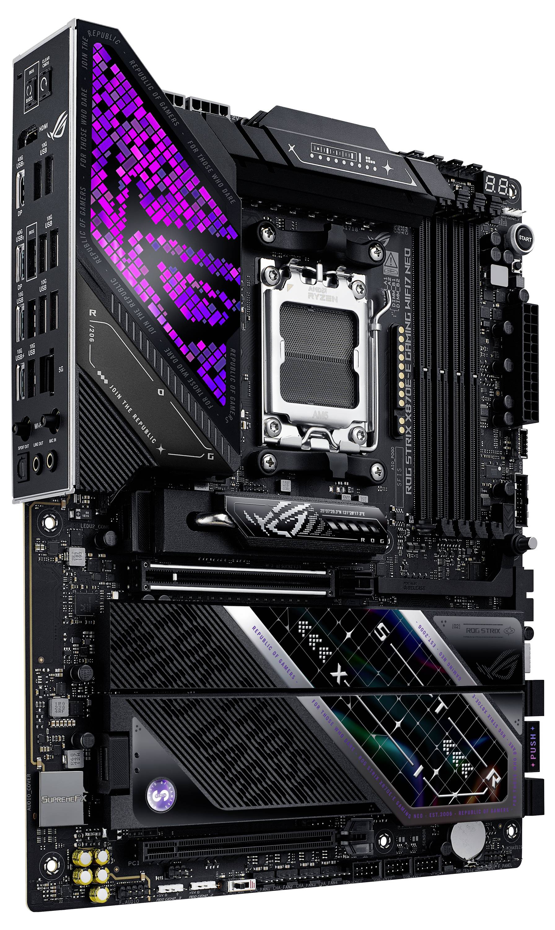 Asus ASUS ROG STRIX X870E-E GAMING WIFI7 NEO Moederbord Socket AMD AM5 Vormfactor ATX-1