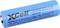 Blue Xcell oplaadbare lithium-ionbatterij gelabeld 21700, 4000 mAh, 3,7V, met waarschuwingstekst gedrukt op de cel.