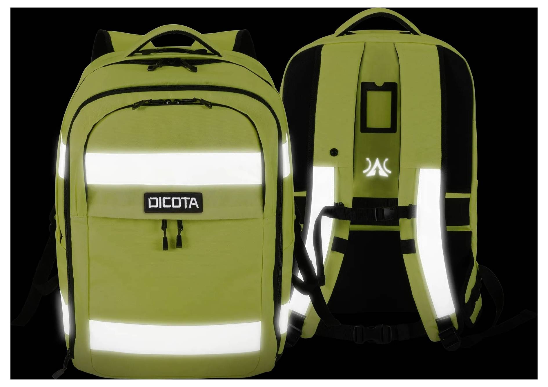 Dicota Backpack HI-VIS 32-38 Litre Yellow Laptoprugzak Geschikt voor max. (laptop): 43,2 cm (17") Geel-9