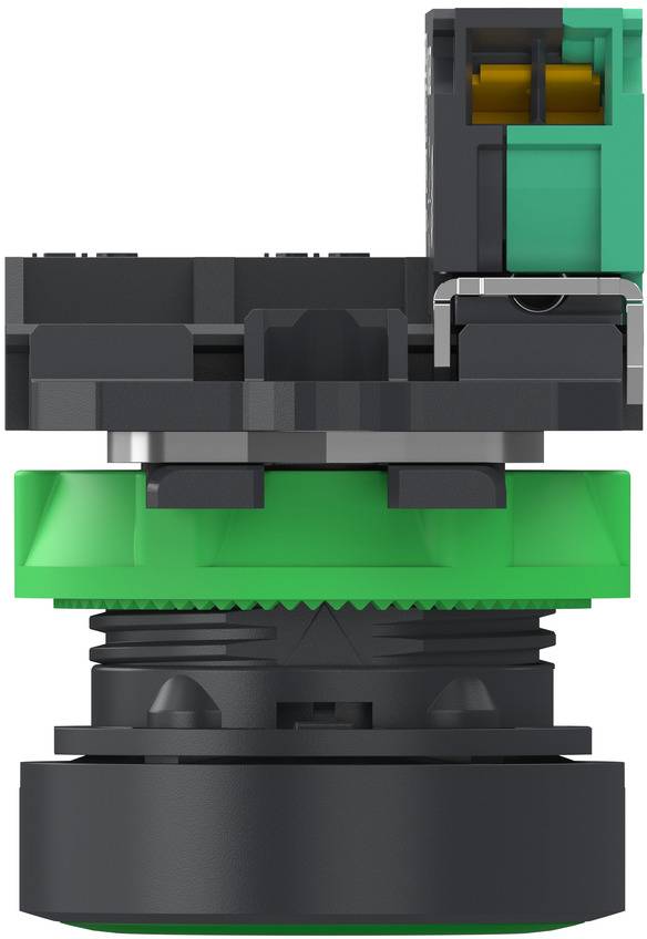 Schneider Electric XB5AA315 Drukknop, Harmony XB5, kunststof, 22 mm, groen, ongecoat, tastend, 1S, push-in Druktoets 1 s-4