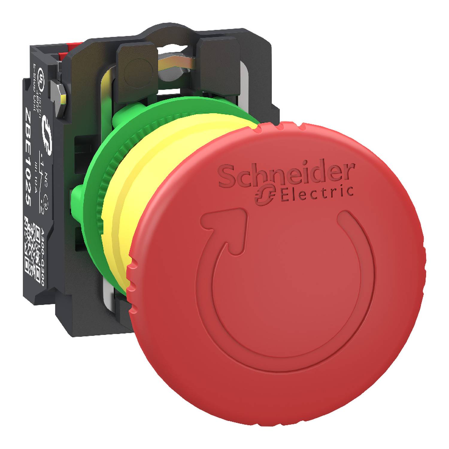 Schneider Electric XB5AS84425 Noodstop- en nooduitschakelaar IP66 1 stuk(s)-0
