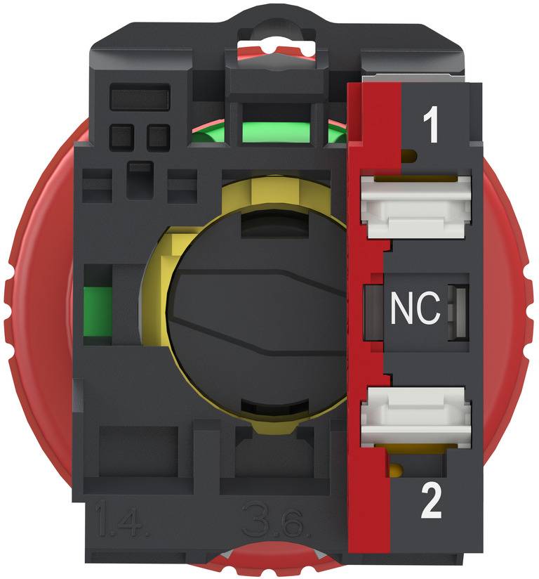 Schneider Electric XB5AS84425 Noodstop- en nooduitschakelaar IP66 1 stuk(s)-3