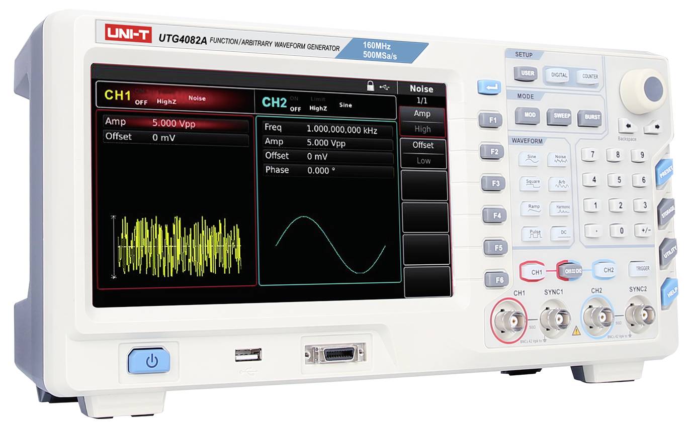 Uni-T UTG4082A Functiegenerator 1 µHz - 80 Hz 2-kanaals Arbitrair-1
