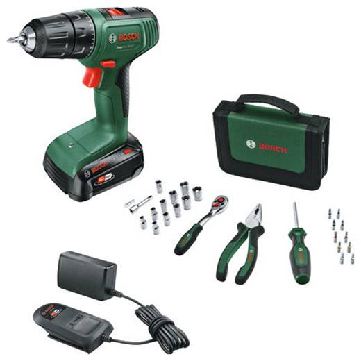 Bosch Home and Garden EasyDrill+1x2.0Ah+AL 18V-20+Handwerkzeug-Set 0615A500CG Gereedschapsset-1