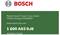 Bosch-productlabel met Robert Bosch Power Tools GmbH, Stuttgart/Duitsland, website www.bosch-diy.com, en onderdeelnummer 1 600 A03 9J8.
