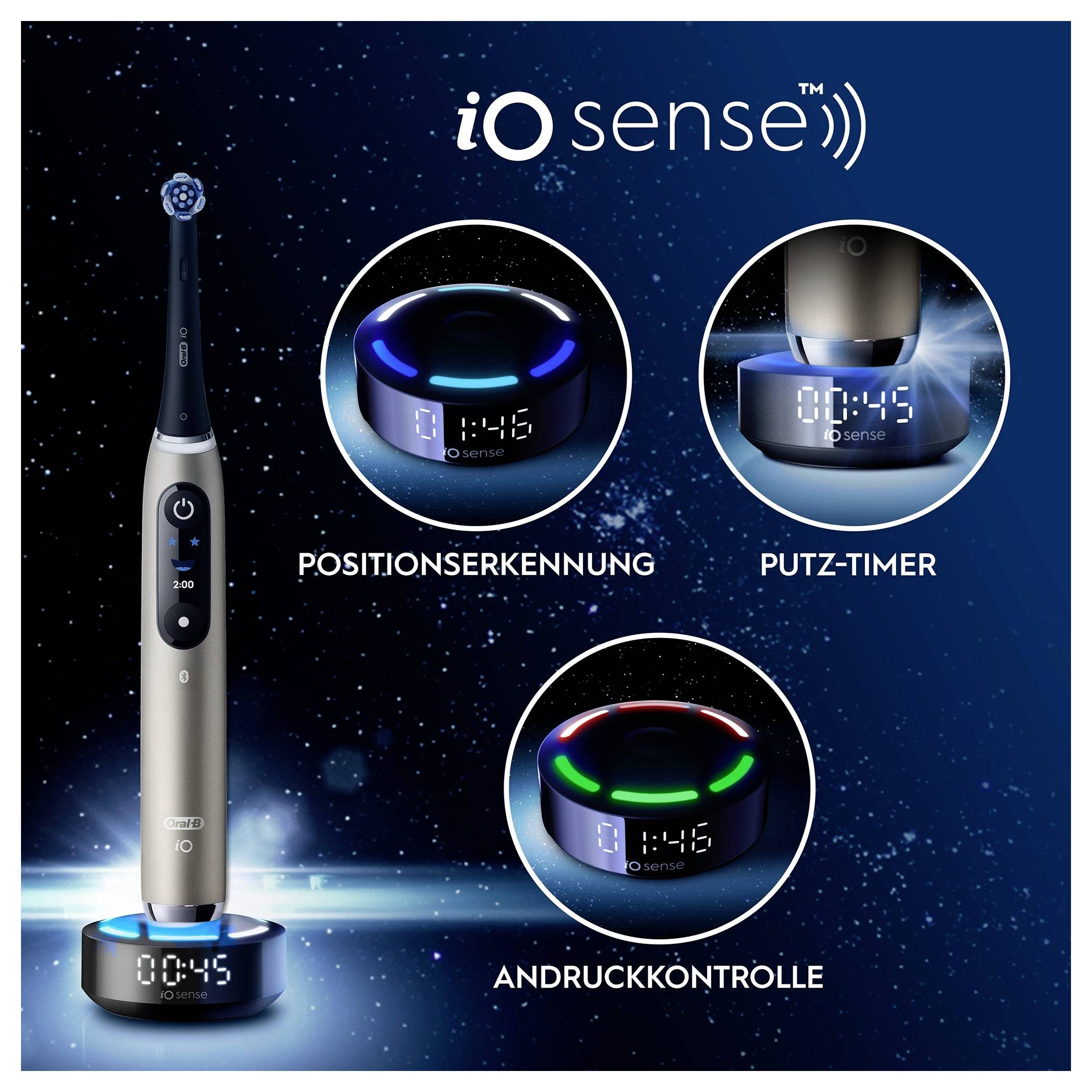 Braun Bra Oral-B iO Series 10 UltimateLunar Gold 17398125 Elektrische tandenborstel Zwart-3