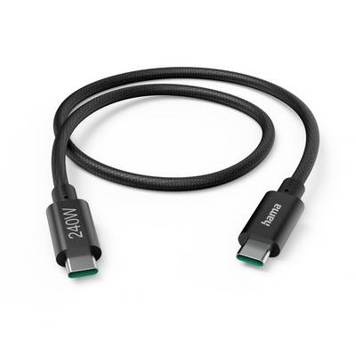 Hama 00201702 USB-C-kabel USB 3.2 Gen1 USB-C stekker 1.5 m Zwart-0