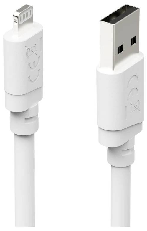 Witte Hama USB-C oplaadkabel met zichtbare connector en merkgelabeld etiket