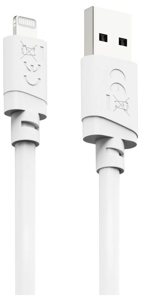 Hama 00201801 USB-laadkabel USB 2.0 Apple Lightning stekker, USB-A stekker 2 m Wit Met USB-3