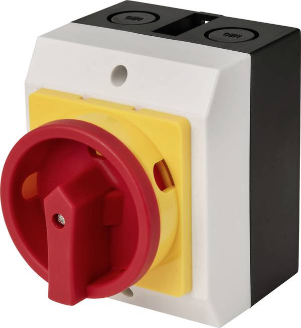 TRU COMPONENTS TC-LW42B-20A(P0) 4P Eindschakelaar 20 A 690 V 1 x 90 ° Geel, Rood 1 stuk(s)
