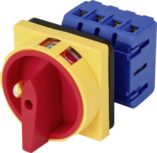 TRU COMPONENTS TC-SFD11-20A 4P Eindschakelaar 20 A 690 V 1 x 90 ° Geel, Rood 1 stuk(s)
